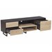Beliani Mesa de TV MADERA 140 Castanho