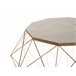 Beliani Mesa de apoio ELIDA 43x43 Dourado
