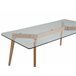 Beliani Mesa de centro HUDSON 60x120 Transparente