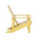 Beliani Cadeira de jardim ADIRONDACK Amarelo
