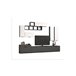 Compacto de TV STONE branca e cinza 280cm Branco