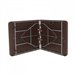 Mesa dobrável retangular com efeito rattan Thinia Home Castanho