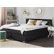 Beliani Cama continental Poliéster ADMIRAL 151x212 Preto