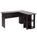 Secretária de Canto MDF HOMCOM, escritório - secretárias 136x130 Preto