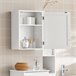 Armário de parede com 2 prateleiras BZR19-W SoBuy Branco
