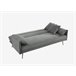 Sofá cama 3 lugares EIDEN cor cinza Cinza