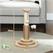 Arranhador para Gatos MDF, Sisal, PE PawHut Castanho