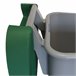 WELL HOME Recipiente Aberto 110L Verde Alt.88cm+10 sacos de lixo 120L Azul