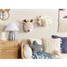 Beliani Decoração de parede REXX Branco/ Bege