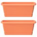 2x Jardinera resgate com suporte Terracota