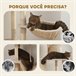 Arranhador para Gatos Aglomerado e Sisal PawHut Bege