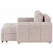 Beliani Chaise longue Poliéster INNVIK Castanho Claro