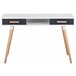 Beliani Conjunto de escritório ESCALANTE/FRISCO 120x50 Cinza Escuro