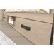 Cama Jovem Village com 2 gavetas e 1 nicho 90x203 Branco/cinza