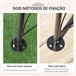 Arco de Metal para Exterior Metal Outsunny Preto