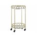 Beliani Carrinho de cozinha SHAFTER 48 Branco/ Bege