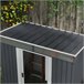 Abrigo de Jardim Aço Galvanizado Outsunny Cinza