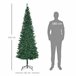Árvore de Natal Artificial PVC, metal e plástico HOMCOM Verde