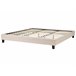 Beliani Cama com estrado Poliéster ROANNE 189x211 Bege