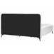 Beliani Cama com estrado Bouclé VALOGNES 192x220 Branco