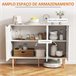 Aparador Melamina de Madeira HOMCOM Branco