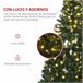 Árvore de Natal Artificial PVC e Metal HOMCOM, casa - natal Verde