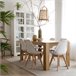 Pack Mesa Fixa de Jantar ou Cozinha + 6 Cadeiras Nórdicas 138x80 Branco