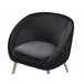 Beliani Poltrona de leitura TROMSO Preto