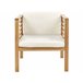 Beliani Conjunto lounge Madeira de acácia PACIFIC Branco/ Bege