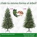 Árvore de Natal Pontas de PVC e PE, Base de aço e suporte HOMCOM Verde