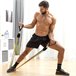 Conjunto de Elásticos de Resistência com Acessórios e Guia de Exercícios Multicor