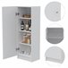 Aparador Belleria, estilo minimalista com 4 prateleiras Branco