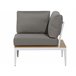 Beliani Conjunto lounge POSITANO Cinza Escuro