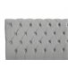 Beliani Cama com estrado Veludo AVALLON 233x192 Cinza Claro
