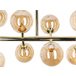 Beliani Candeeiro de tecto RAMIS Dourado