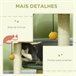 Arranhador para Gatos Aglomerado de Madeira, Pelúcia e Sisal Multicor