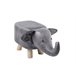 Banco infantil ELEFANT medida 55x23x27cm Cinza