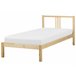 Beliani Cama com estrado Pinho VANNES 97x209 Castanho