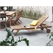 Beliani Cadeira lounge/relax CESANA Castanho