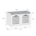 Banco para sapatos com 2 portas FSR23-II SoBuy PT 71 Branco