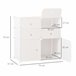 Armário Modular PP HOMCOM, casa - móveis de armazenamento 75 Branco