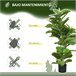 Planta Artificial PEVA e Metal HOMCOM, casa - decoração Verde