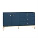 Aparador de 2 portas e 3 gavetas Thalia 160 Azul