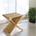 Well Home Chair - banco dobrável de bambu Madeira