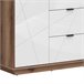 Armário de 2 portas e 2 gavetas Sven 94 Branco