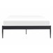 Beliani Cama com estrado Aço VAURS 147x206 Branco