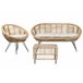 Beliani Conjunto lounge Rattan/vime MARATEA/CESENATICO Natural
