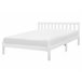 Beliani Cama com estrado Pinho FLORAC 167x208 Branco