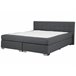 Beliani Cama continental Poliéster ADMIRAL 190x210 Cinza Claro