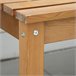 Banco de Exterior Madeira de Abeto Outsunny 144x60 Laranja